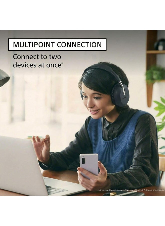 A09 Wireless Bluetooth  Headphones with Noise Cancelling Pure Bass Sound Extra Bass Hi Res Audio Built in Mic Long Battery Life Multi Point Connection Lightweight Foldable Black with 1 Year Warranty - Image 2